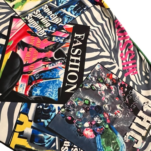 Women’s Tunic Top Art-To-Wear Graffiti Print‎ Vintage Fashion Studio Rave Party - Picture 10 of 14